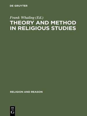 cover image of Theory and Method in Religious Studies